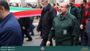 تصویر پیام تشکر علی حدادی در پی حضور حماسی مردم استان البرز در راهپیمایی یوم‌الله ۲۲ بهمن