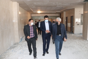 تصویر بازدید مدیریت شهری از بیمارستان در حال احداث فردیس