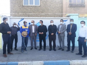 تصویر بازدیدمدیریت شهری  نظرآباد از ادامه روند رنگ آمیزی و مناسب سازی مدارس