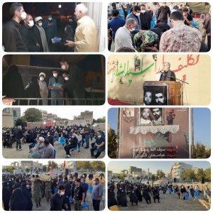 تصویر مراسم آبروی محله گرامیداشت هفته دفاع مقدس  شهدای شهرک ولیعصر