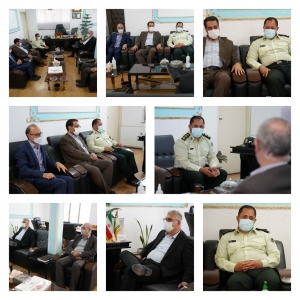 تصویر دیدار مدیرعامل شرکت عمران شهرجدید هشتگرد با فرمانده ناجا در شهرستان ساوجبلاغ