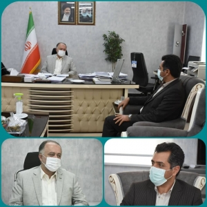 تصویر دیدار مهندس مهرور با رییس اداره پست شهرستان ساوجبلاغ