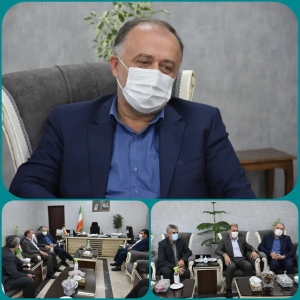 تصویر دیدار فرماندار شهرستان ساوجبلاغ با مدیران بانک سپه استان البرز