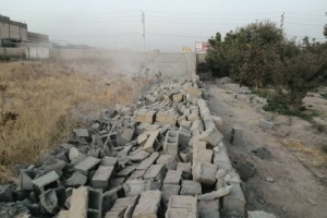 تصویر ۴ هکتار از اراضی کشاورزی مهرشهر آزادساری شد