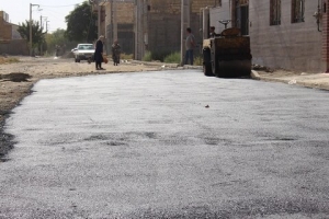 تصویر کوچه «جانباز بیننده» بهسازی و آسفالت شد