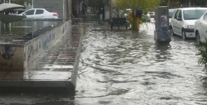 تصویر دستکاری‌های پروژه همت منجر به سیلاب در شهرک جهان نما شد