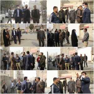 تصویر بازدید مدیریت شهری چهارباغ ازشهر ملک آباد