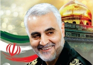 تصویر شهادت سردار سلیمانی نقطه عطفی در بالندگی محور مقاومت است