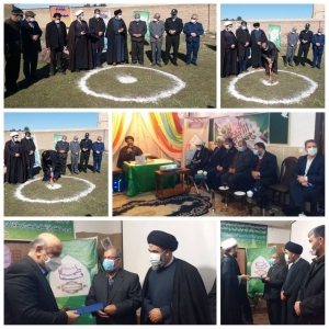 تصویر کلنگ احداث حوزه علمیه خواهران شهرستان نظرآباد زده شد