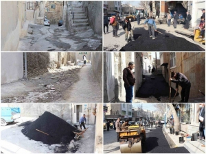 تصویر اسلام آباد با پخش 209/44  تن آسفالت ، بهسازی شد