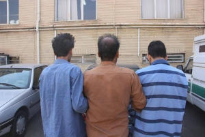 تصویر گرفتاری سارقان اتوبان غدیر در دام پلیس