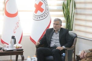 تصویر دیدار استاندار البرز با دبیرکل هلال‌احمر