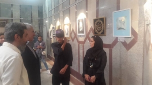 تصویر نمایشگاه نقاشی" از قربان تا غدیر"در فرهنگسرای ولایت فردیس گشایش یافت