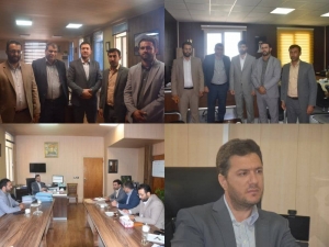 تصویر دیدار شهردار و اعضای شورای اسلامی شهر گلسار با رئیس دادگستری و دادستان شهرستان ساوجبلاغ