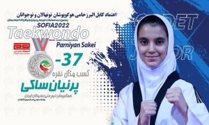 تصویر تکواندوکار البرزی نائب قهرمان تکواندو نونهالان جهان شد