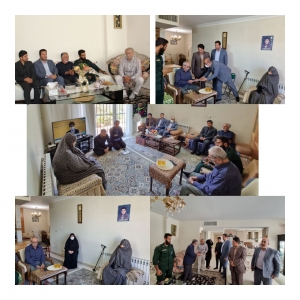 تصویر دیدار مدیریت شهری شهر جدید مهستان با  خانواده معظم شهدای سرافراز ارتش و ناجا