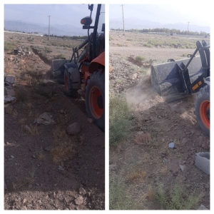 تصویر اقدامات شهرداری چهارباغ در راستای جلوگیری از ساخت و ساز غیر مجاز