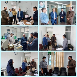 تصویر حضور فرماندار نظرآباد در اداره صمت شهرستان