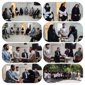 تصویر تجلیل مدیریت شهری چهارباغ از کادر مرکز بهداشت ملک آباد