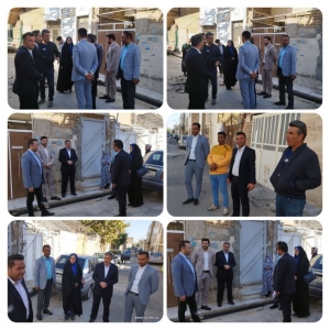 تصویر پیگیری عملیات لکه گیری خیابان شهید فهمیده مهدی آباد