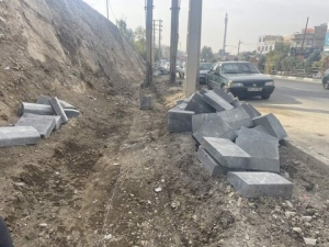 تصویر آغاز عملیات اجرایی فاز دوم پیاده راه‌سازی بلوار «خط ۴ حصار»