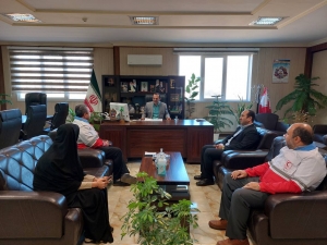 تصویر دیدار فرماندار نظرآباد و رییس هلال احمر شهرستان