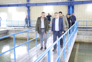 تصویر بازدید استاندار از تاسیسات آبفای البرز