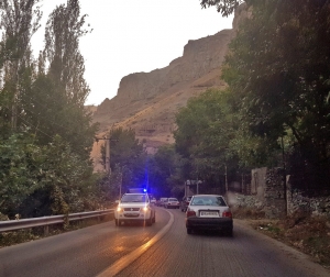 تصویر تصادف در جاده کرج - چالوس هفت نفر مصدوم برجای گذاشت