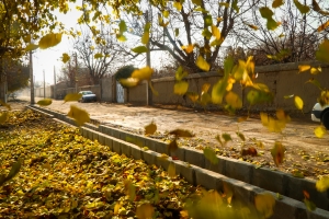 تصویر اجرای عملیات جدول‌گذاری خیابان بهزاد سرحدآباد
