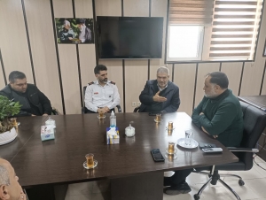 تصویر بازدید سرزده مدیر کل حراست استانداری از سازمان آتش نشانی شهرداری مرکزی کرج