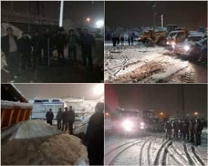 تصویر آماده باش ستاد مدیریت بحران شهرداری گلسار
