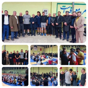 تصویر بازدید علی حدادی نماینده مردم درمجلس از خانه کشتی نظرآباد