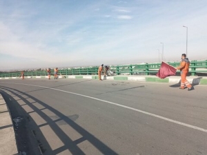 تصویر پل حصارک پاک‌سازی شد