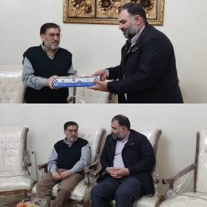 تصویر تجلیل مدیرکل کتابخانه های عمومی البرز از جانبازان سرافراز البرزی
