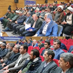 تصویر رییس شورای اسلامی شهر مِهستان در آیین معارفه ی شهردار هشتگرد حضور یافت