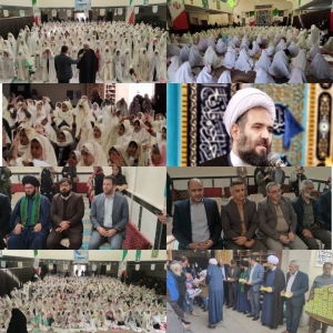 تصویر جشن تکلیف ۵۰۰ نفر از دانش آموزان شهر مهستان برگزار شد
