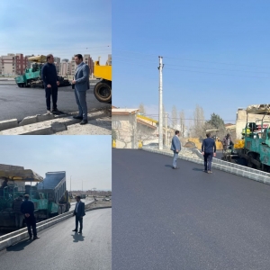 تصویر بهسازی سه راه آسمان، یکی از مهمترین دسترسی های شهر مهستان