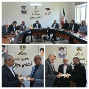 تصویر معارفه مسئول جدید حراست فرمانداری شهرستان ساوجبلاغ