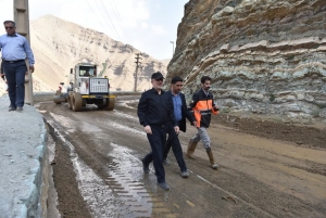 تصویر بازدید دکتر عبداللهی از از جاده کرج_چالوس