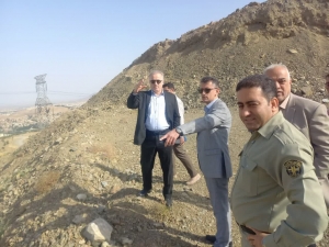 تصویر بازدید میدانی از منطقه حصار وسیه