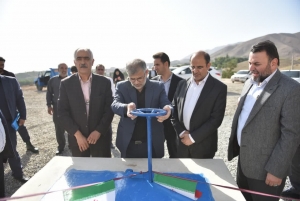 تصویر افتتاح مخزن ذخیره آب ۳ هزار مکعبی به همراه خط انتقال آب ۸ اینچی
