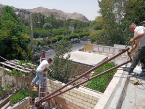 تصویر تخریب سازه غیر مجاز در حال احداث