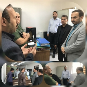 تصویر بازدید سرزده فرماندار طالقان از اداره گاز