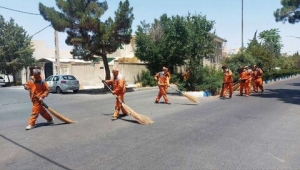 تصویر شهرک نهال و بذر در منطقه ۹ کرج پاکسازی شد