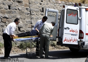 تصویر برخورد عابر پیاده با قطار در فردیس حادثه آفرید