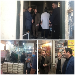 تصویر بازدید معاون دادستان و معاون بازرسی اداره کل صمت البرز از مرکز عرضه گوشت مرغ کرج