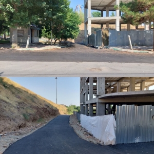 تصویر ورودی باغ گلستان رفع تصرف شد