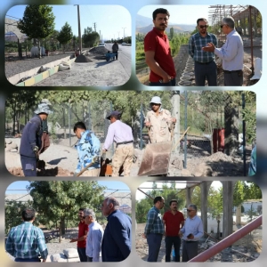 تصویر بازدید فرماندار از فرآیند احداث پروژه روستا بازار در شهرستان طالقان