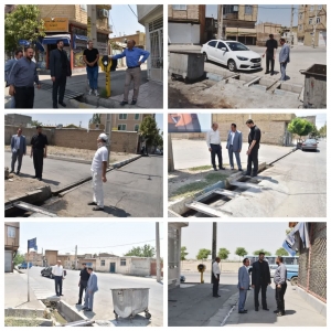 تصویر بازدید شهردار گلسار از سطح شهر