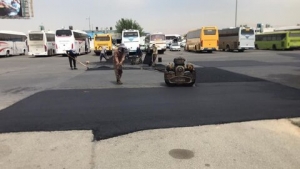 تصویر محوطه ترمینال شهید کلانتری بهسازی شد